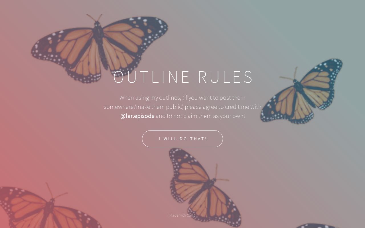 Carrd profile picture for @outline